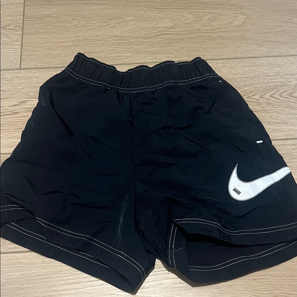 Nike Black Sports Shorts with White Logo